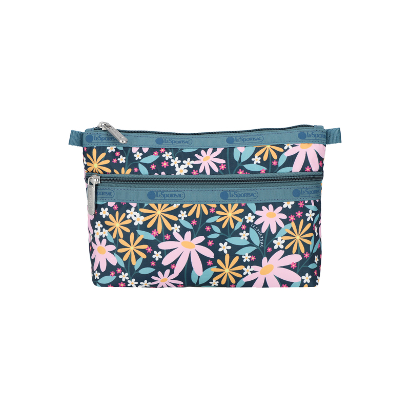 雙層化妝袋 (RETRO DAISIES)