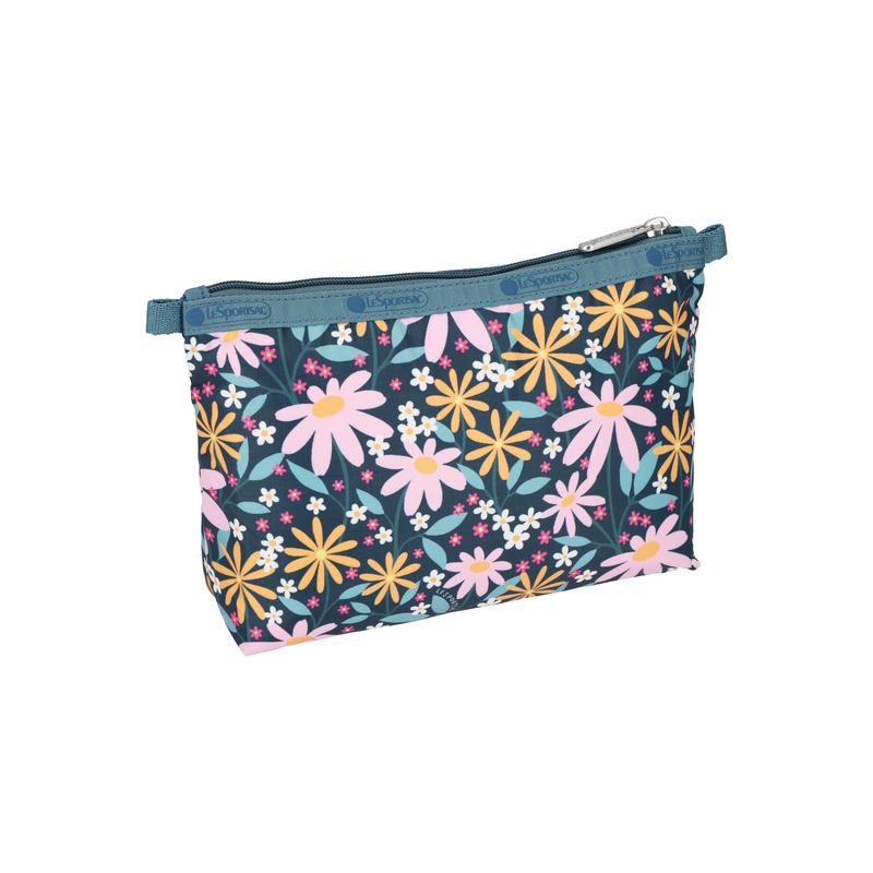 雙層化妝袋 (RETRO DAISIES)