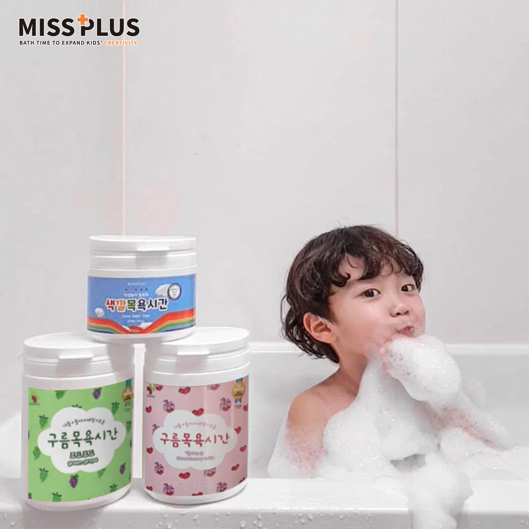 綿綿雲朵泡泡兒童入浴劑 【多款香味】-韓國MISSPLUS植萃系入浴劑