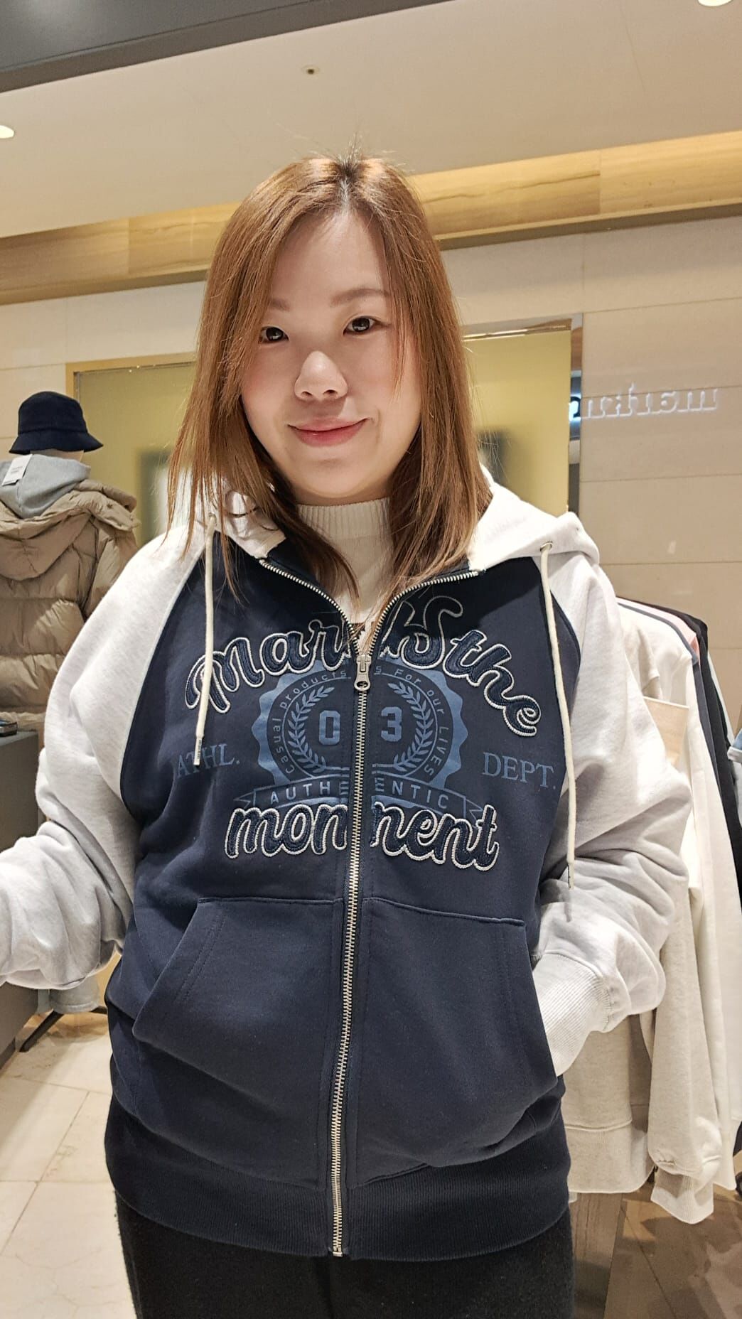 韓國代購 MARKM 男女同款連帽拉鏈外套MA100735