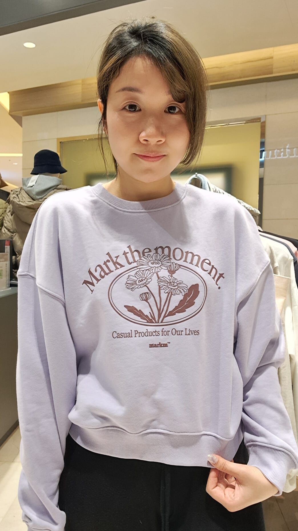 韓國代購 MARKM 小雛菊短款衛衣MKIBA8751