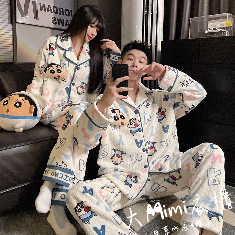 🔥暖呼呼系列-小新法蘭絨睡衣【情侶款】