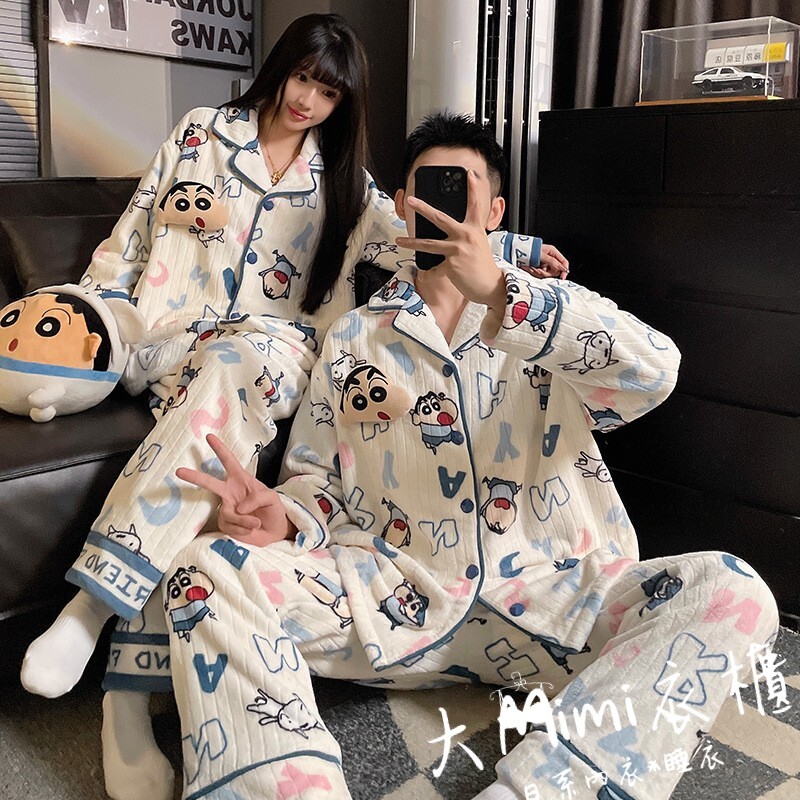 🔥暖呼呼系列-小新法蘭絨睡衣【情侶款】