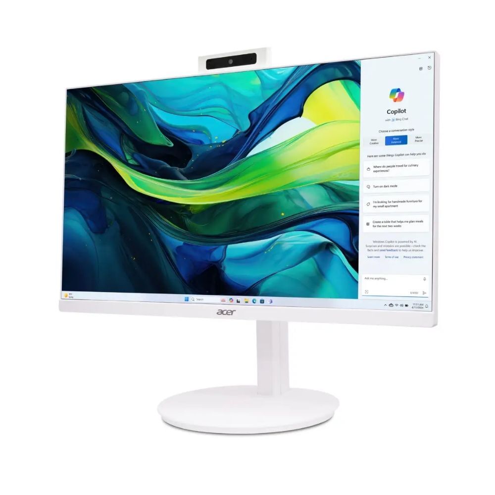 Acer 宏碁 C27-1E13U7UNH 27吋AIO液晶桌上型電腦 i7-1355U/16G/1TBSSD/W11/白