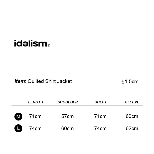 idealism IDE Quilted Shirt Jacket/襯衫外套【ID25050】