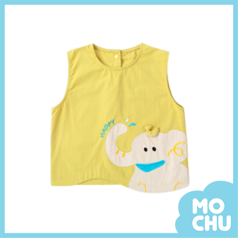 噴水小象無袖背心