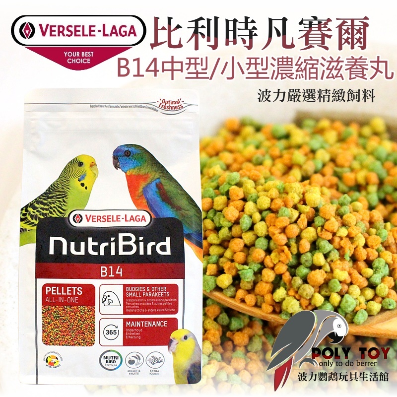 全新B14 原裝3公斤 袋裝 濃縮滋養丸 比利時凡賽爾 波力鸚鵡玩具生活館