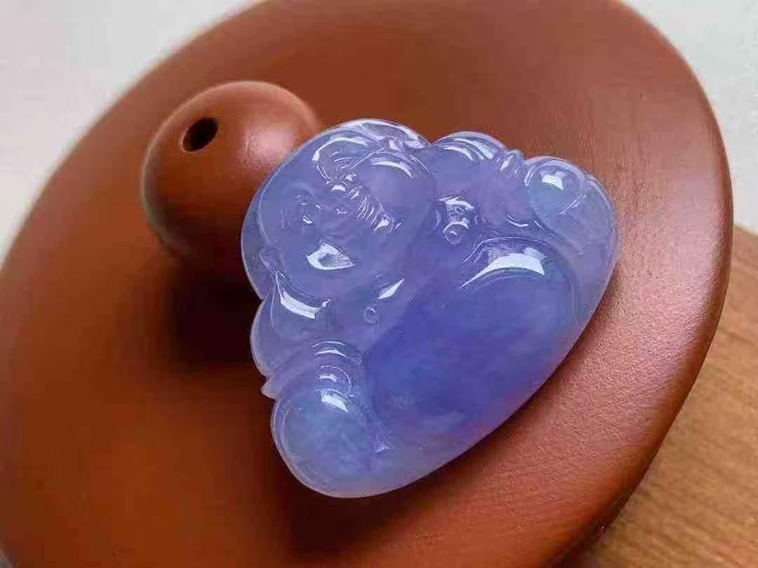 123445 翡翠高冰濃紫佛公