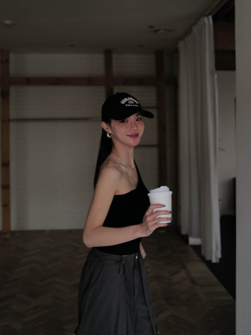 附胸墊休閒螺紋單肩美背*4色