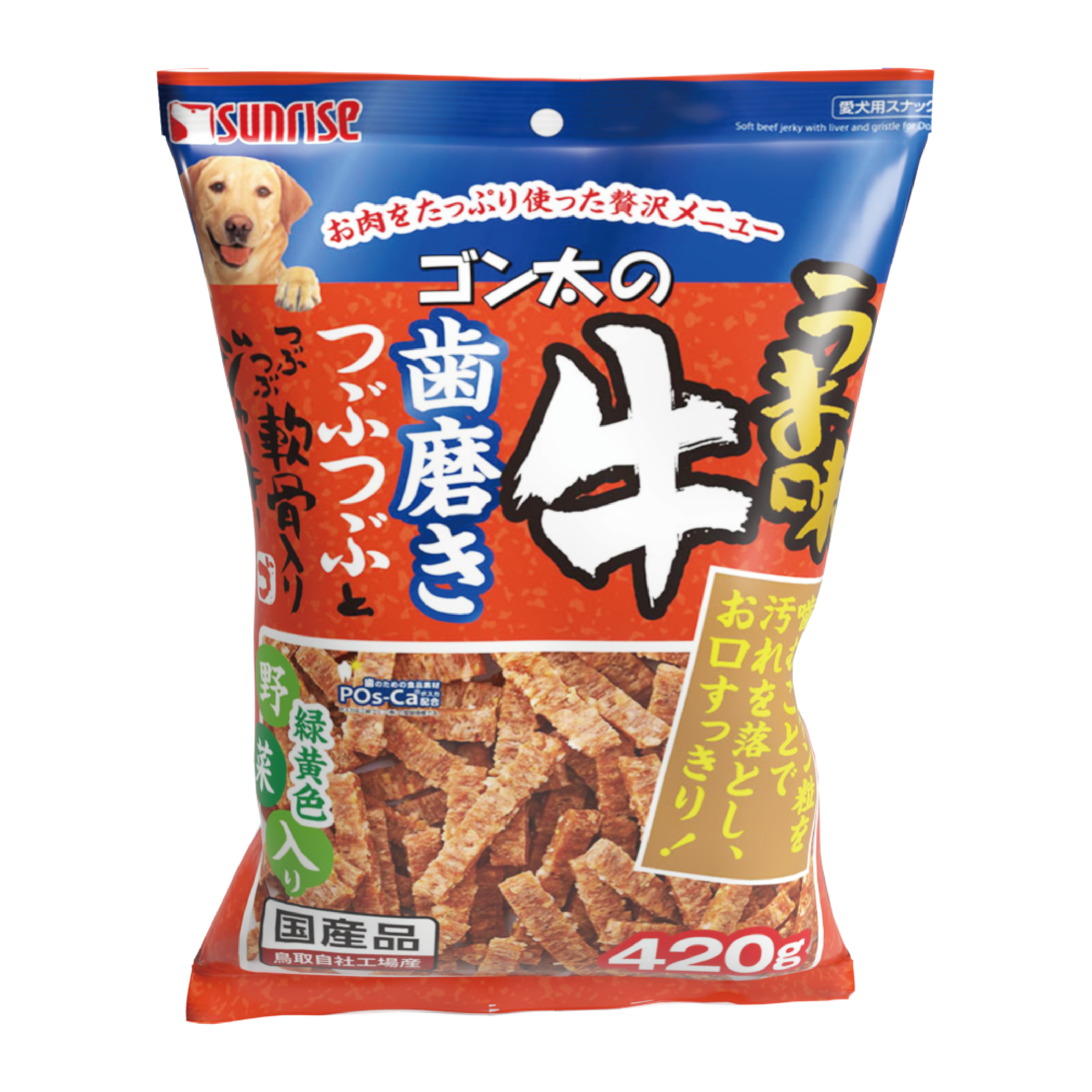 Sunrise｜鮮味牛肉較骨加野菜肉條 420g (SUN-8306)