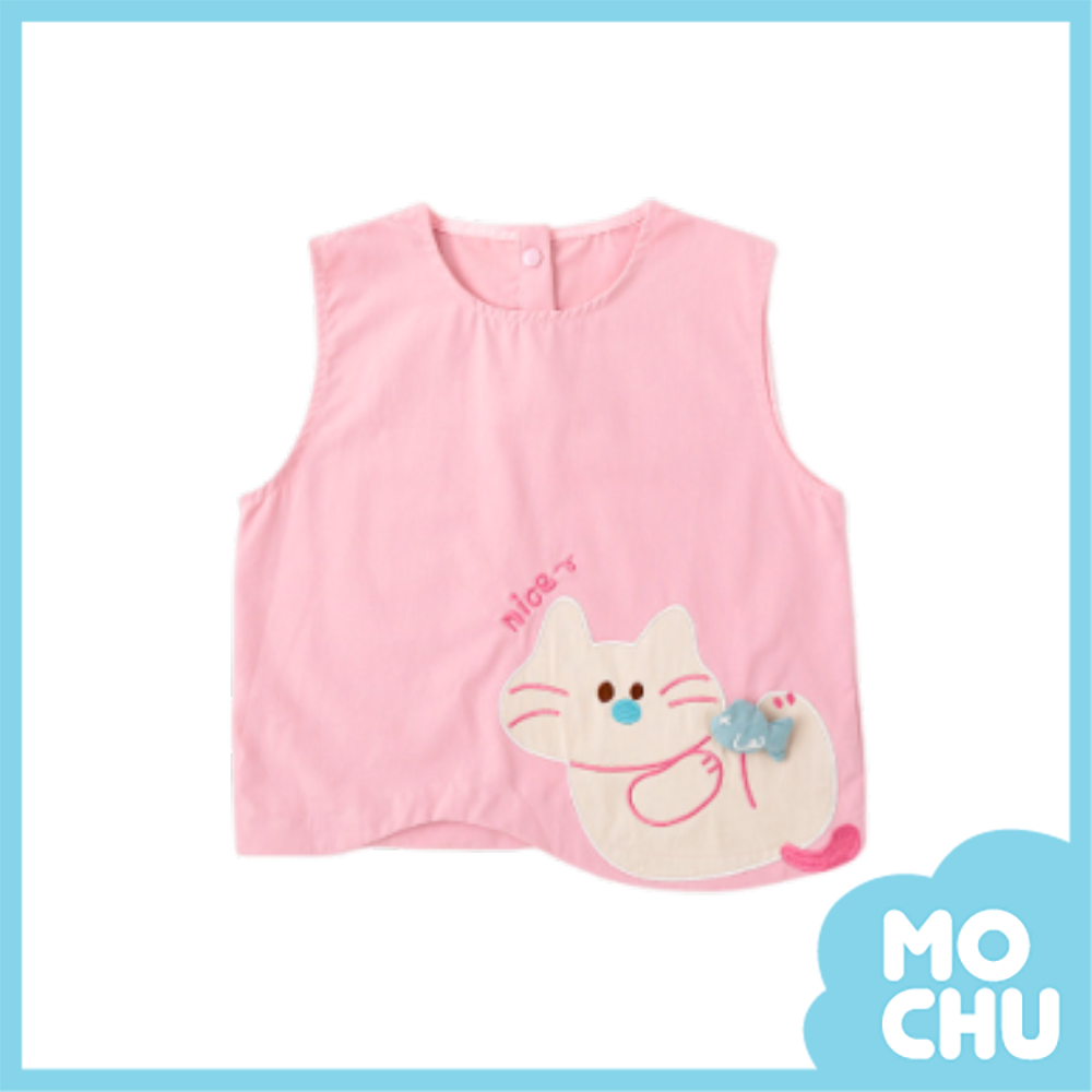 吃魚小貓咪無袖背心