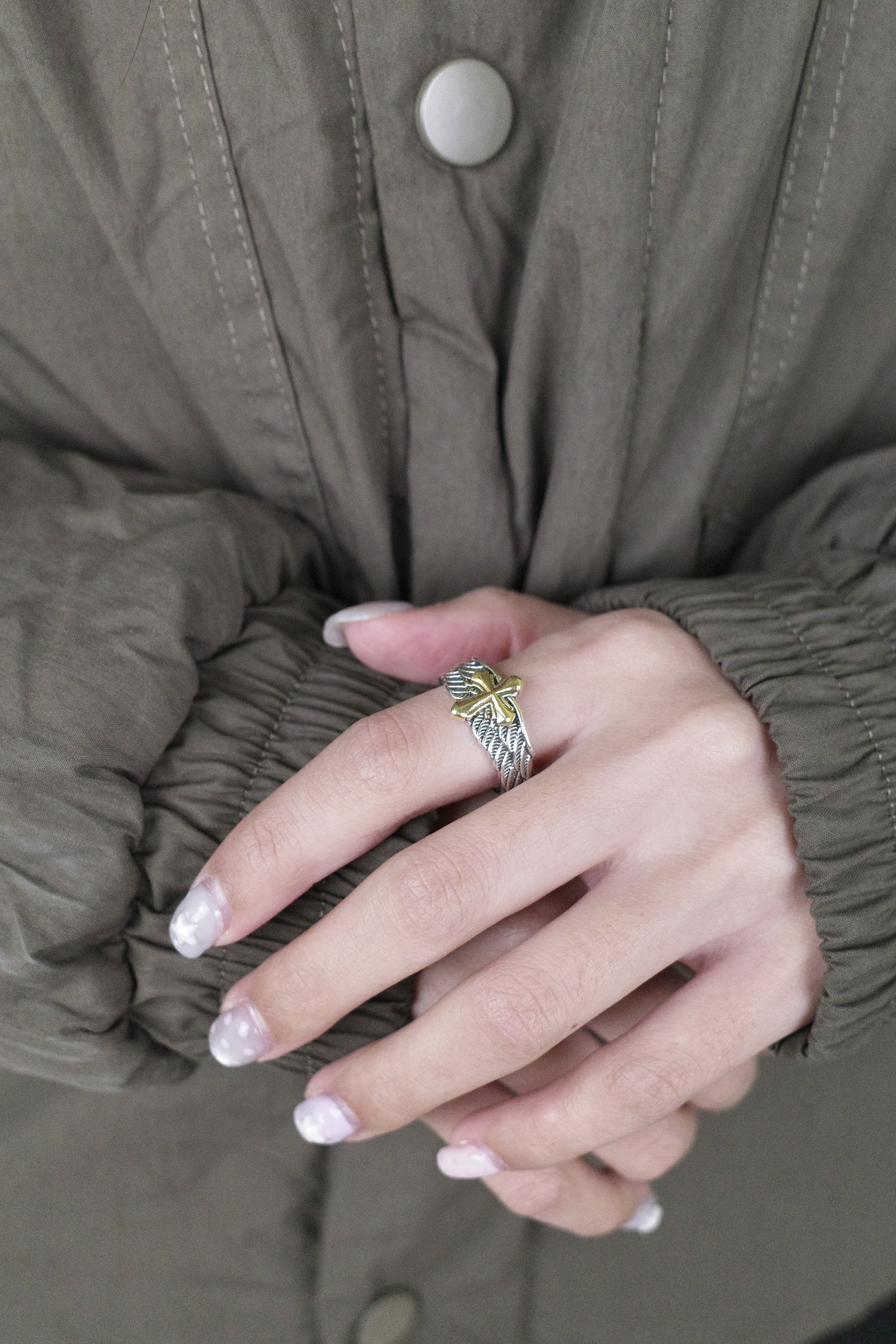 『Always_Good』十字 翅膀 戒指