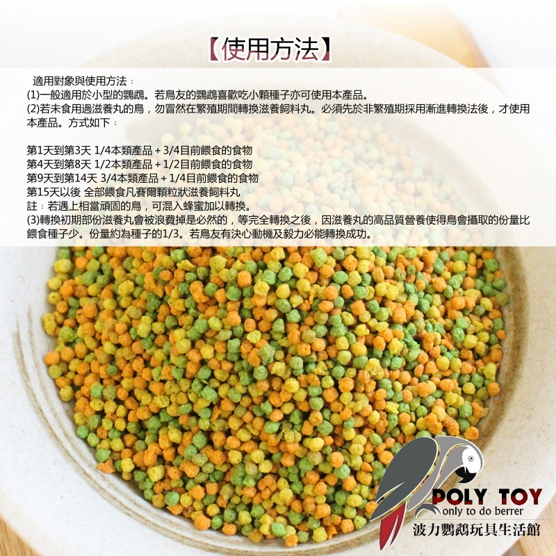 B18 全新原裝3公斤 中型/小型繁殖用濃縮滋養丸 比利時凡賽爾 波力鸚鵡玩具生活館
