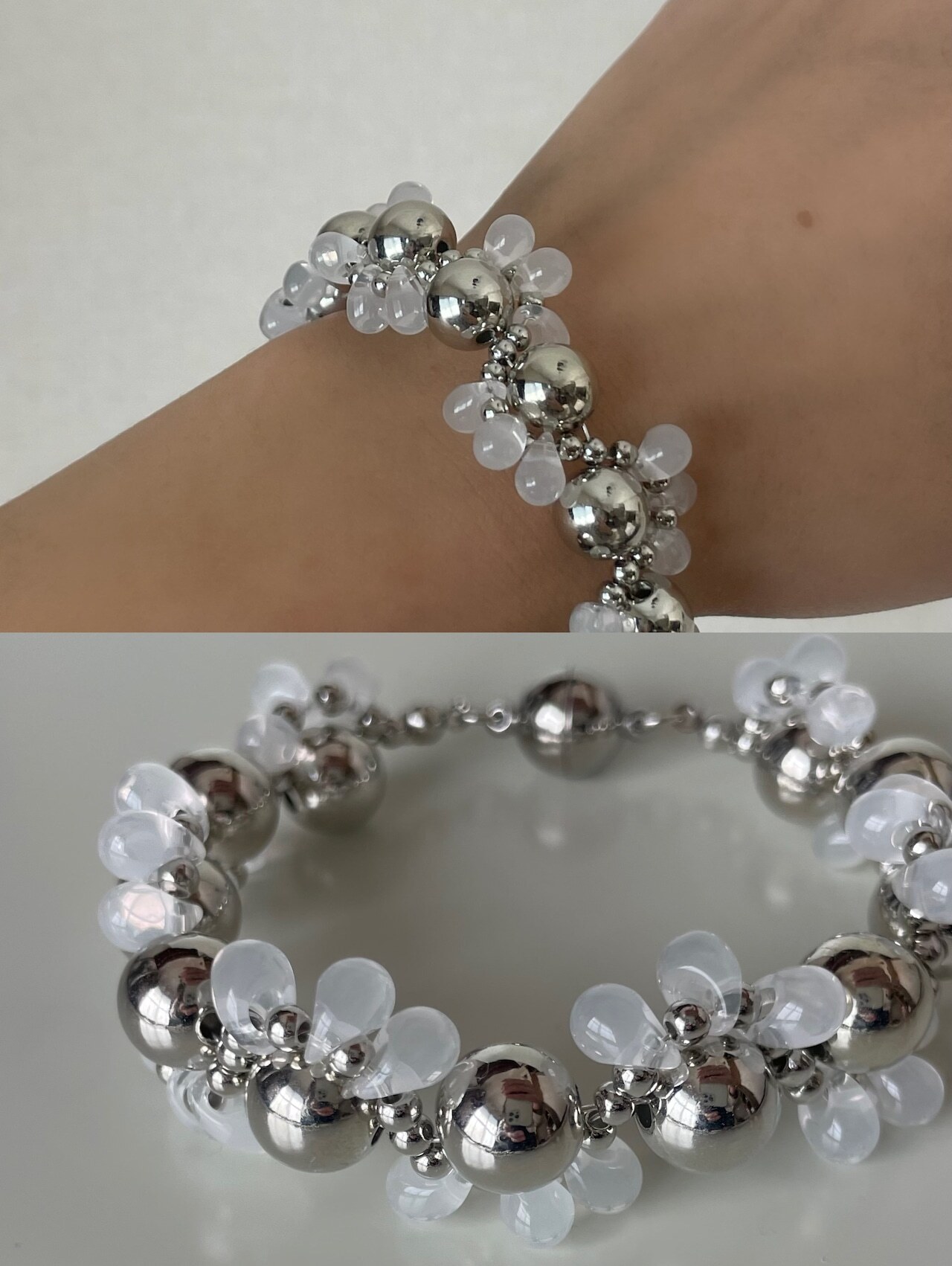 [Chouette Me.] Ami kune bracelet white | NO.264