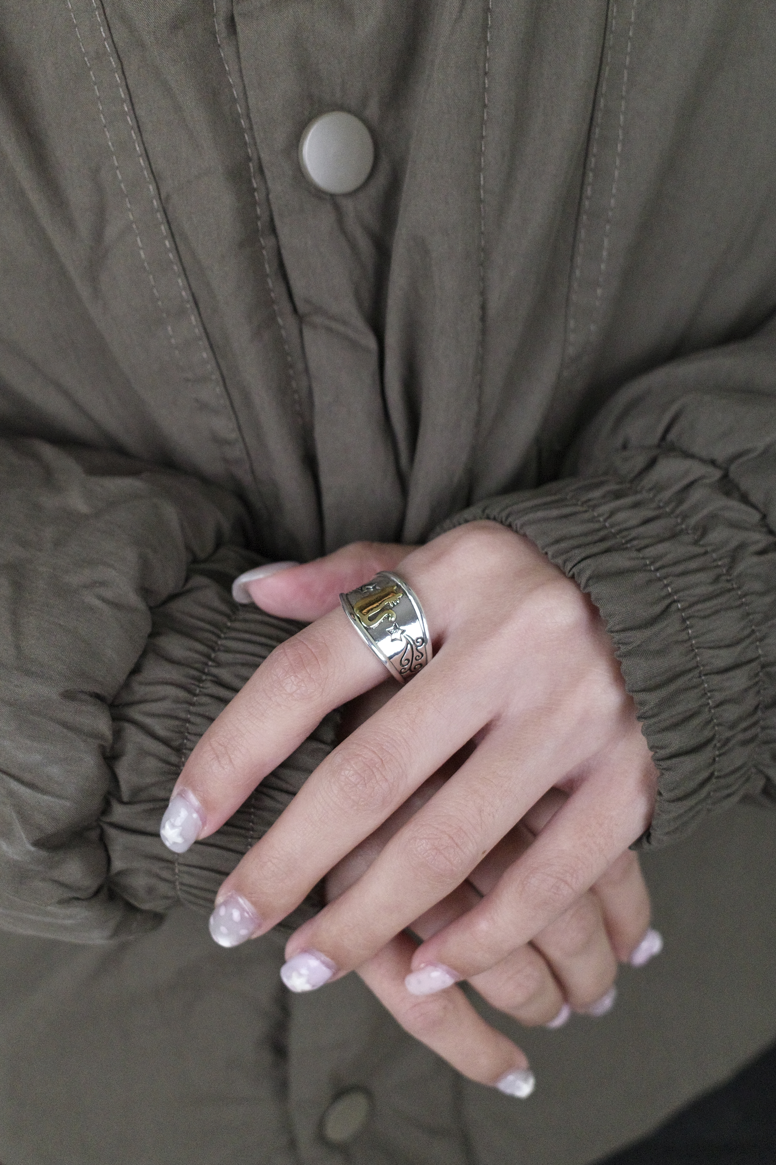 『Always_Good』貓貓背影 電鍍 銅戒