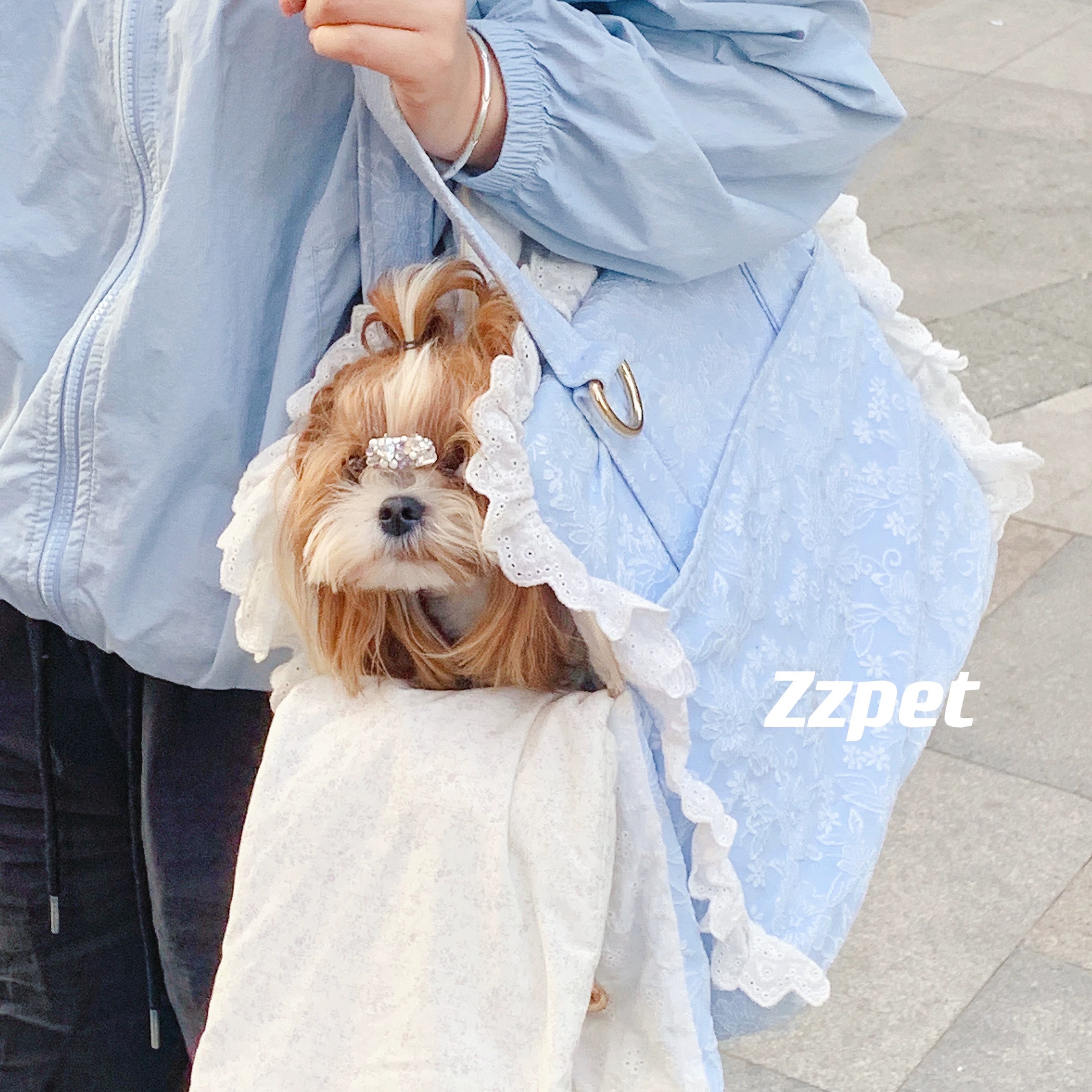 ZZPET 蕾丝碎花 宠物包 小型犬5KG内适用