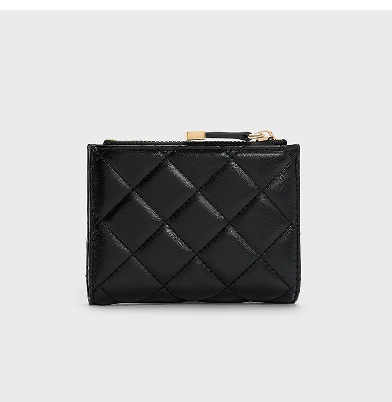 CHARLES & KEITH 小CK 春新 菱格紋 短夾