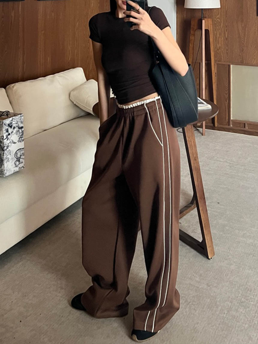 車線白褲頭運動褲*3色