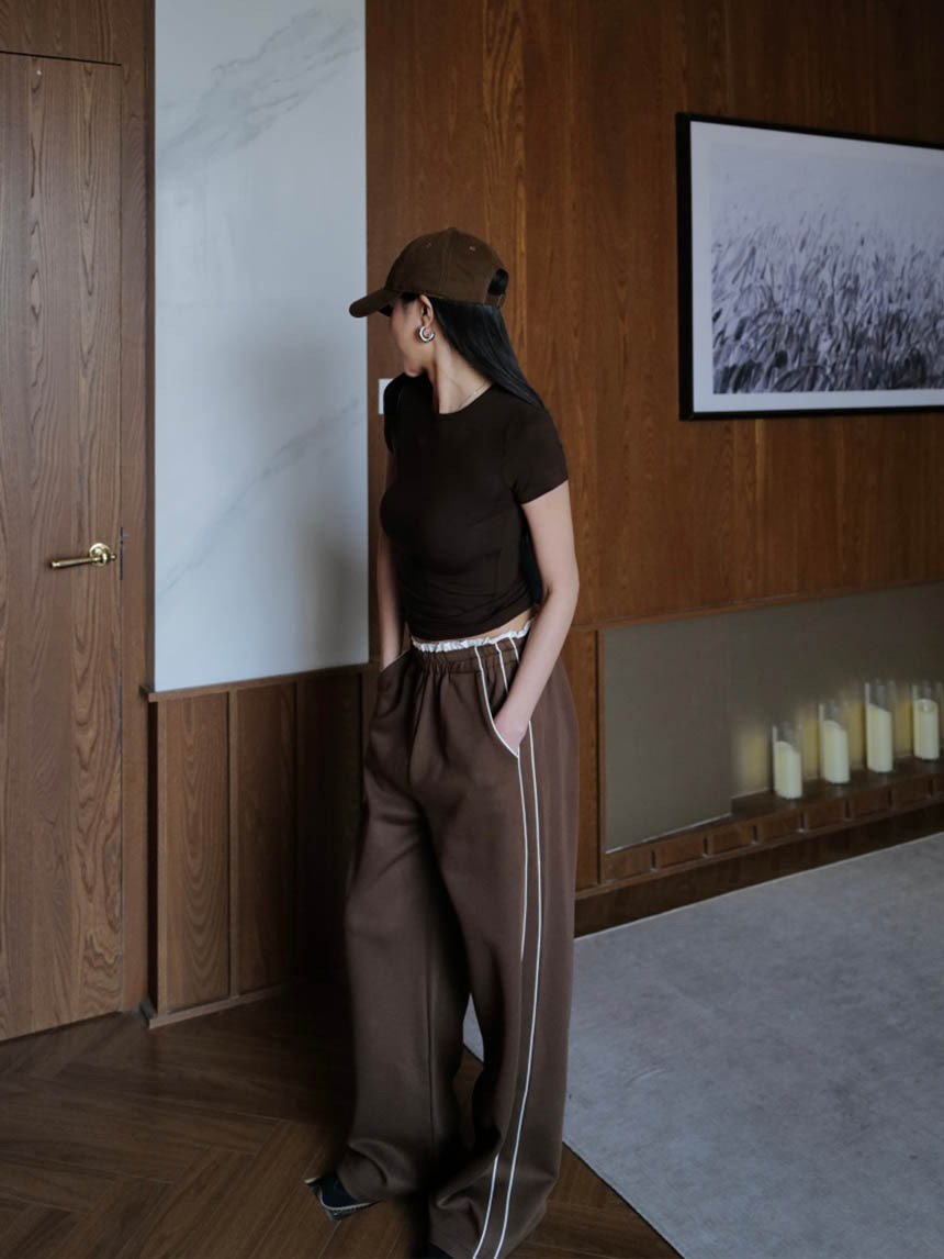 車線白褲頭運動褲*3色