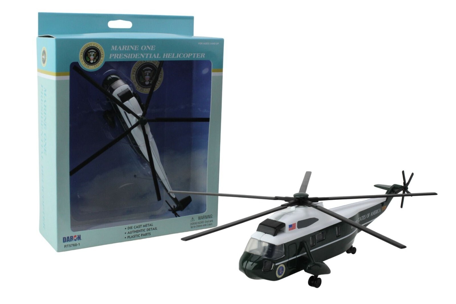 美國海軍陸戰隊一號 VH-3D海王直升機單架玩具