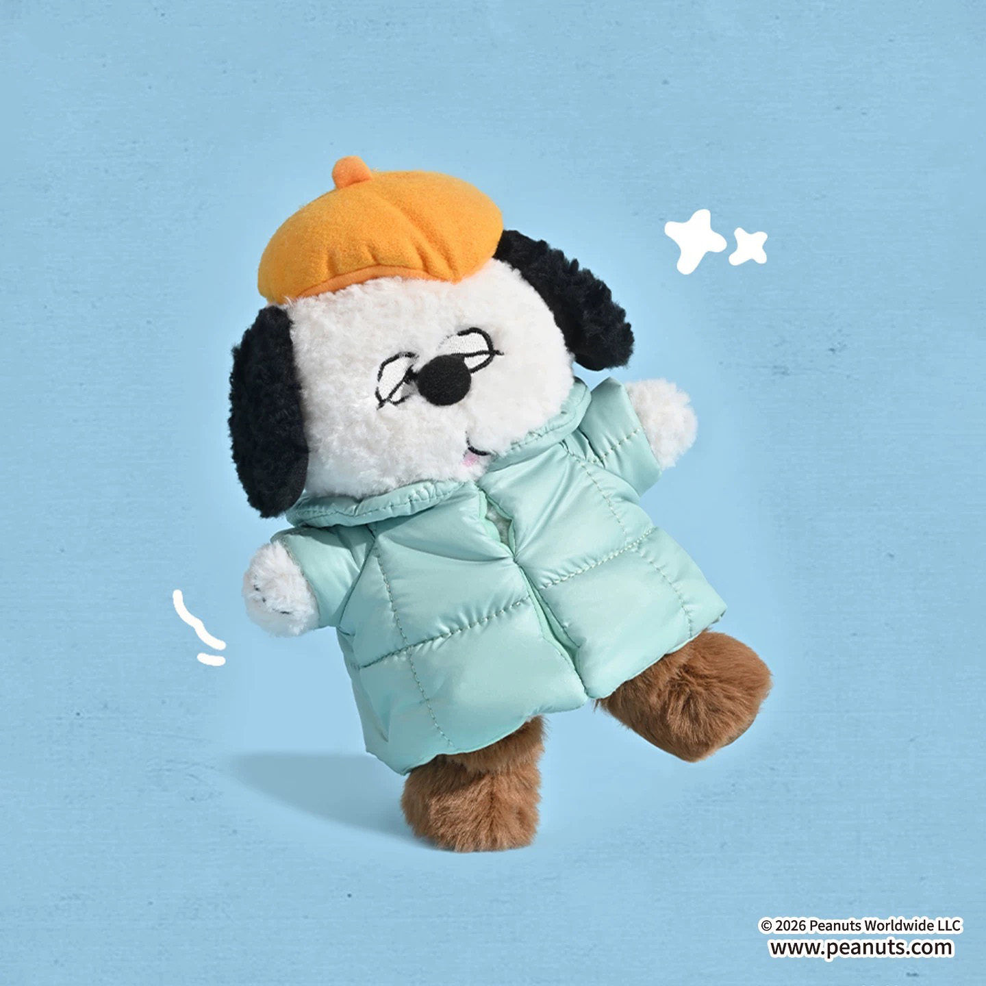 SNOOPY 史努比 冬日絨裝系列 羽絨外套 玩偶 公仔 娃娃 / 預購