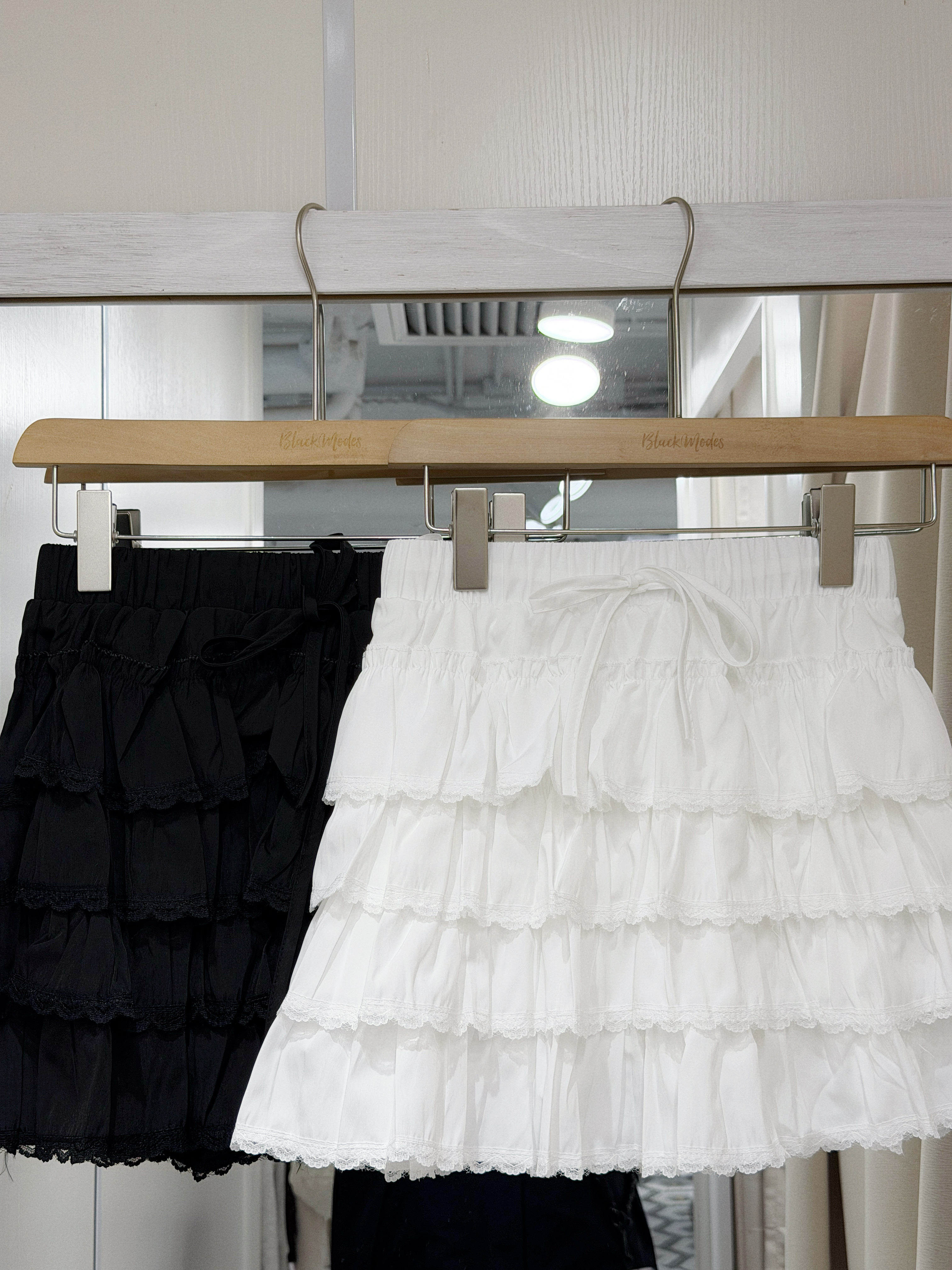 D0511｜綁帶蝴蝶結多層蛋糕短裙˖୨୧.° ᘒ