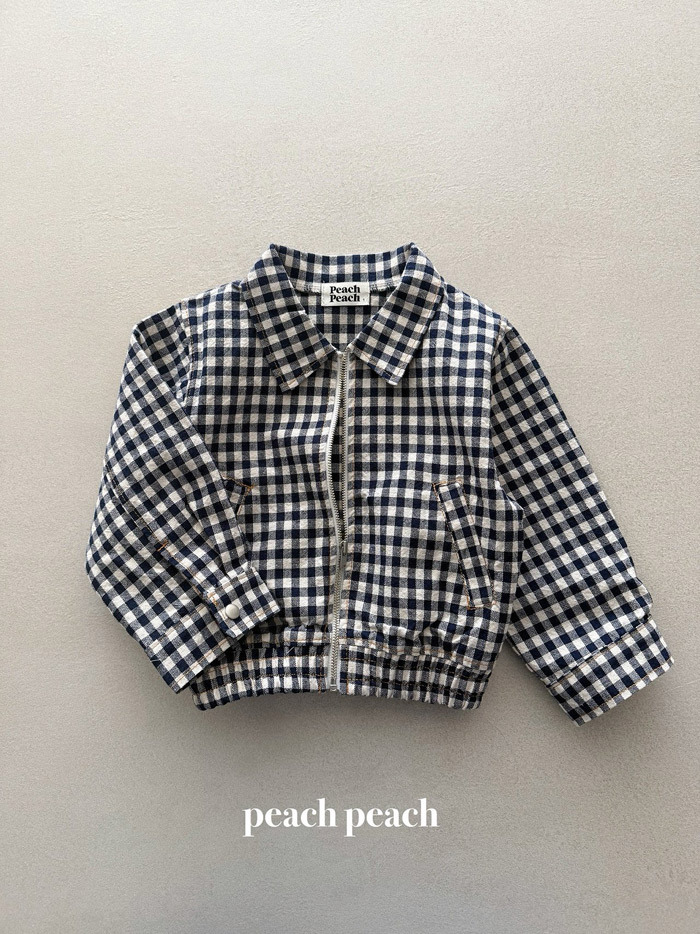 正韓春PEACHPEACH 兩色點點/格紋夾克外套