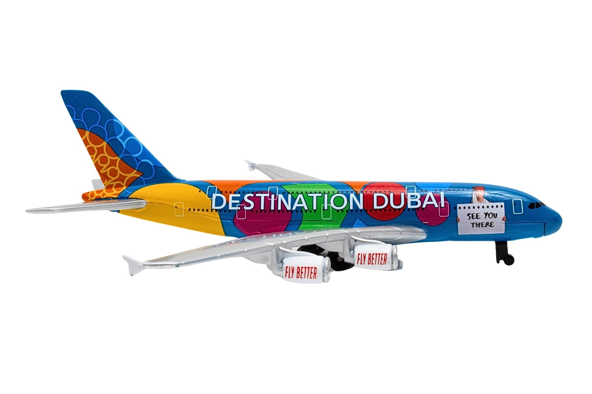 阿聯酋航空 A380 魔術Magic of Dubai彩繪單架飛機玩具