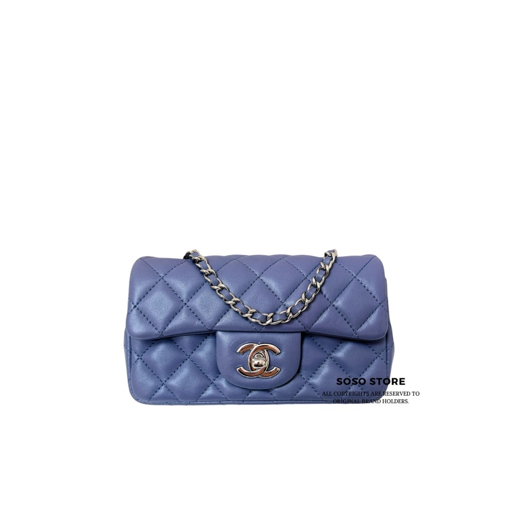 Chanel Flap Bag 17cm - Purple / Shw