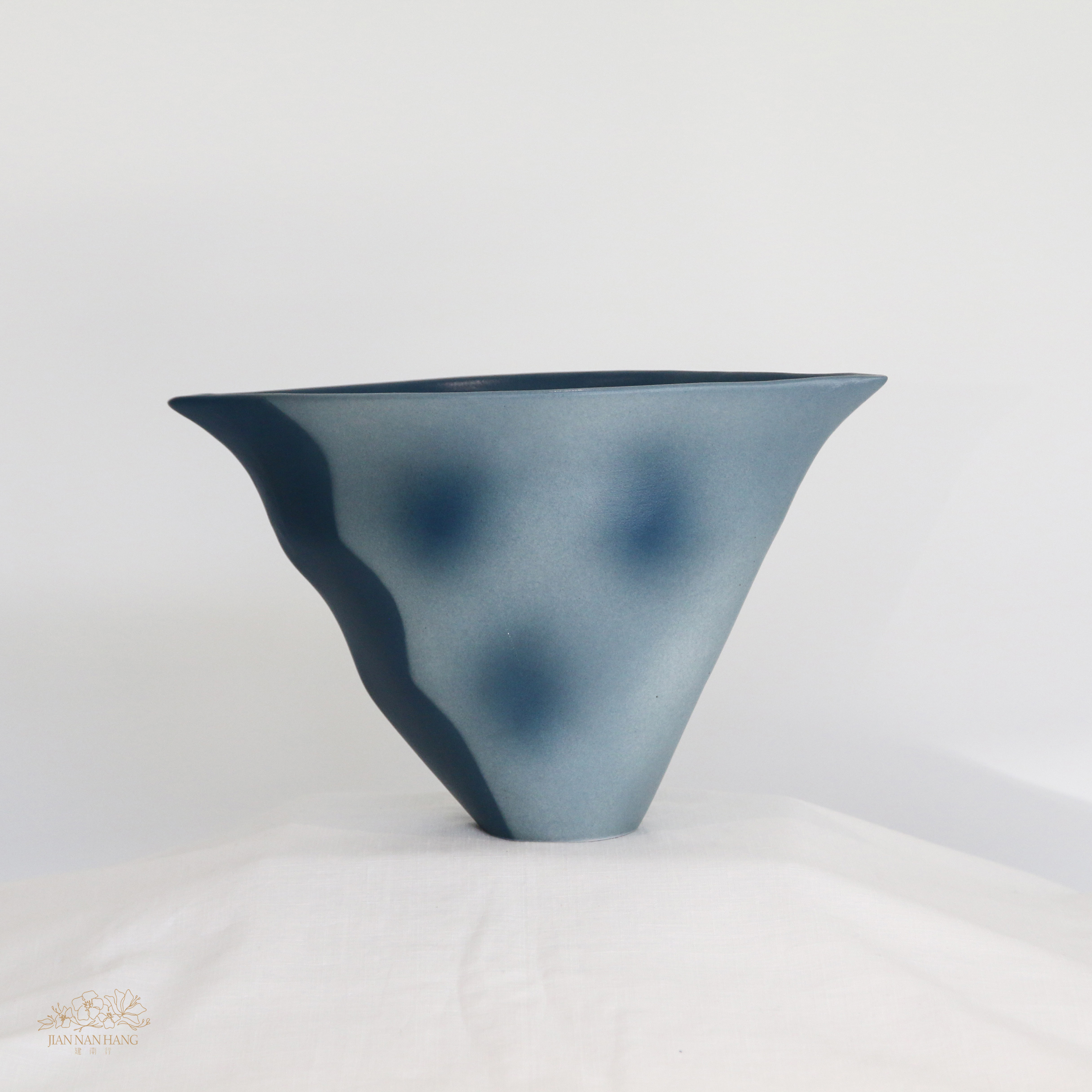 手作陶瓷花器- 千紅 藍