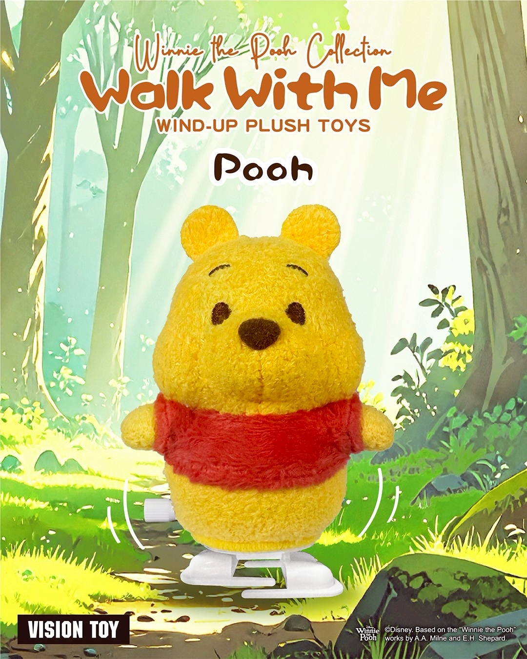 迪士尼小熊維尼森林漫步系列毛絨盲盒 [單盒]