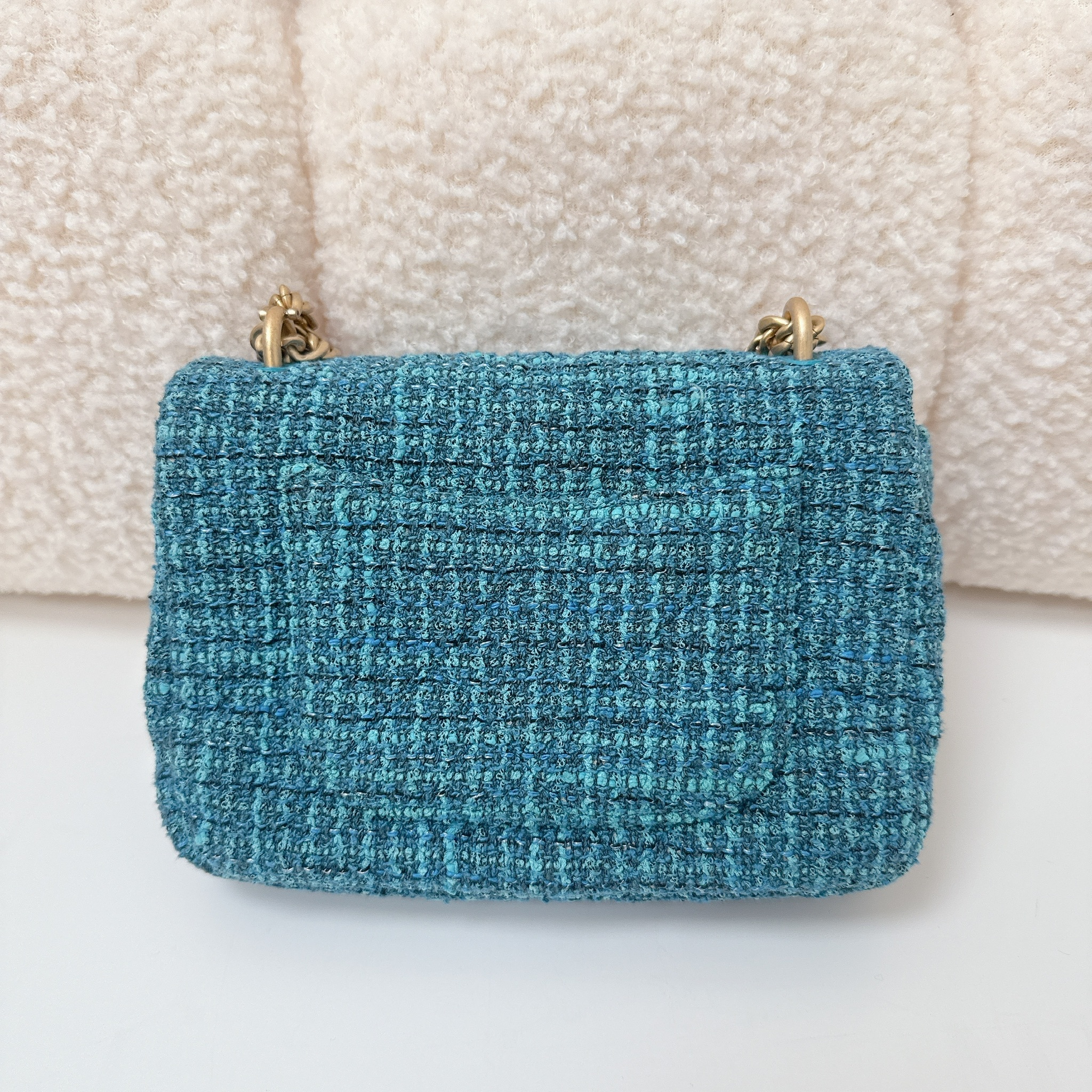 Chanel Flap Bag - Teal blue / Ghw