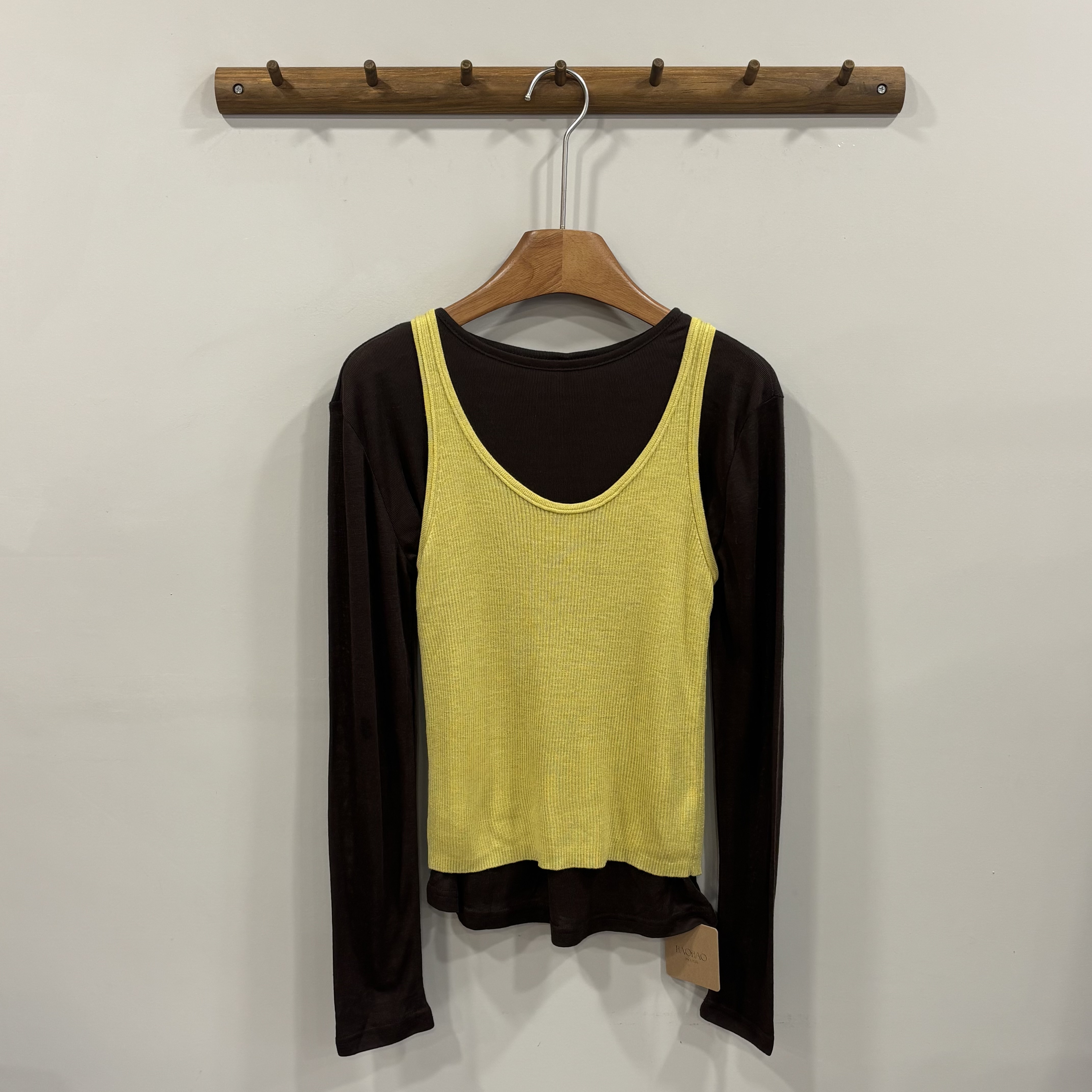 W00035柔軟兩件式上衣