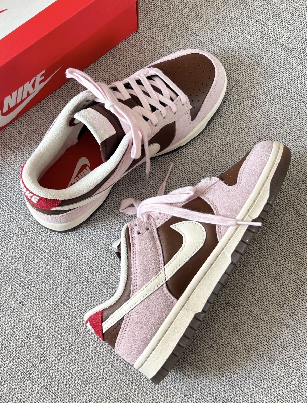 女鞋 NIKE DUNK LOW 'Neapolitan' 草莓巧克力 經典 麂皮 皮革 復古 休閒鞋【HM0987-200】