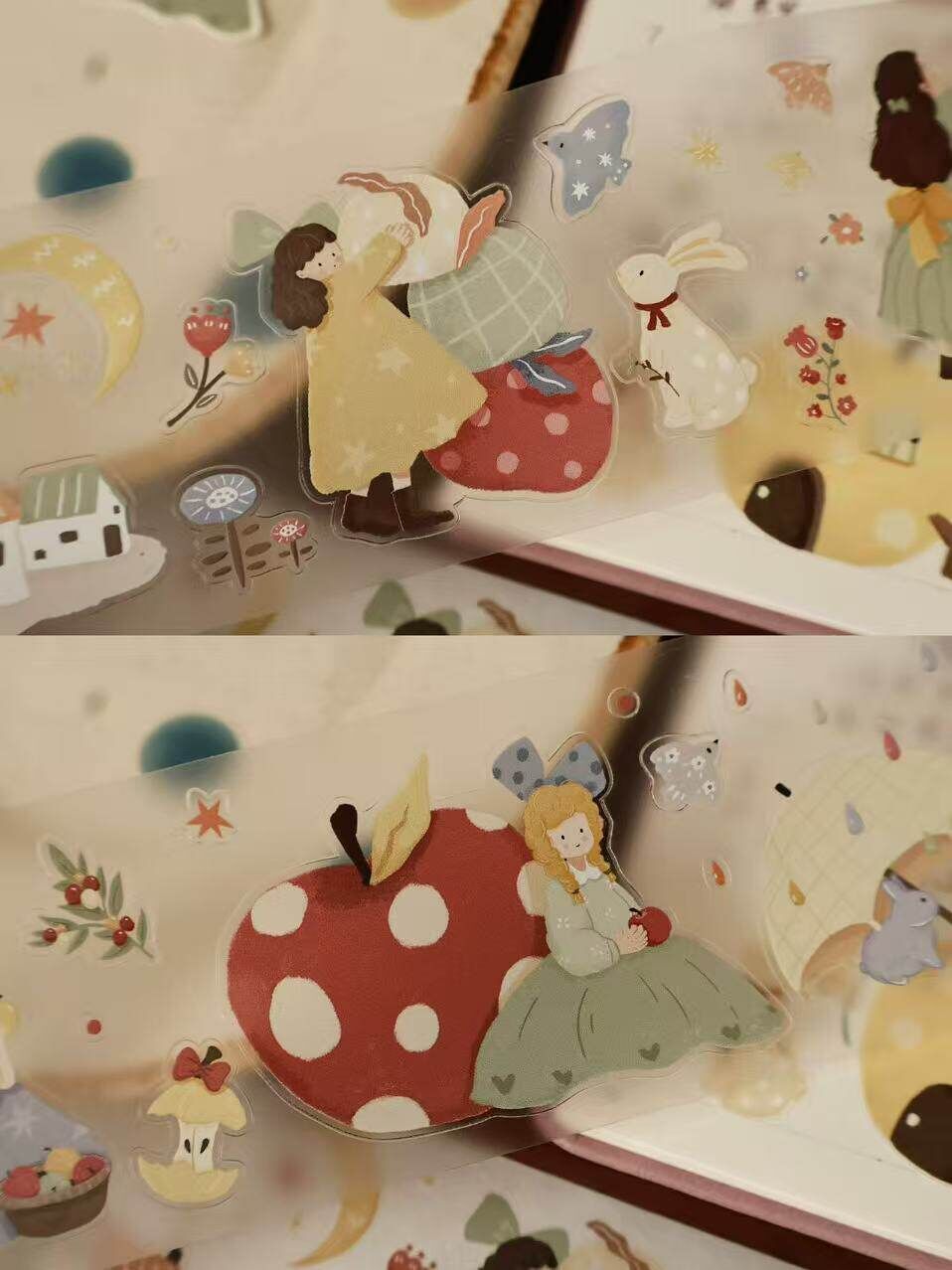 Yier Creative Studio - PET Tape - Die cut - Her Apple Orchard