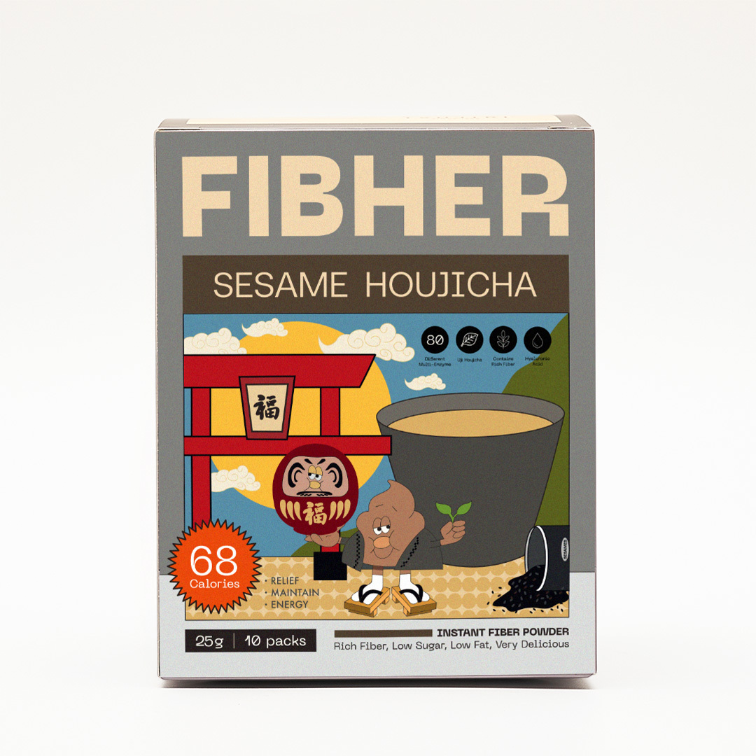 FIBHER 黑芝麻焙茶纖維飲