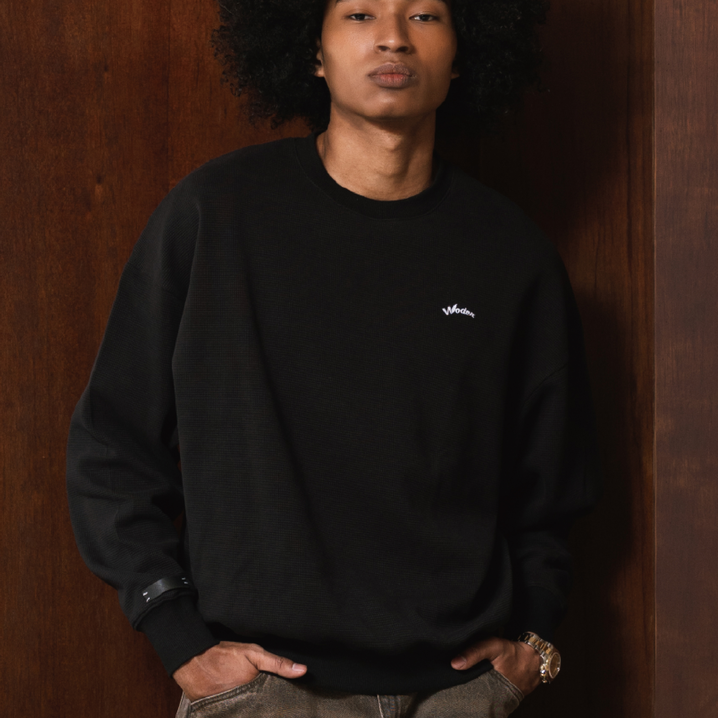 WODEN® Waffle Sweatshirt 華夫格大學Tee