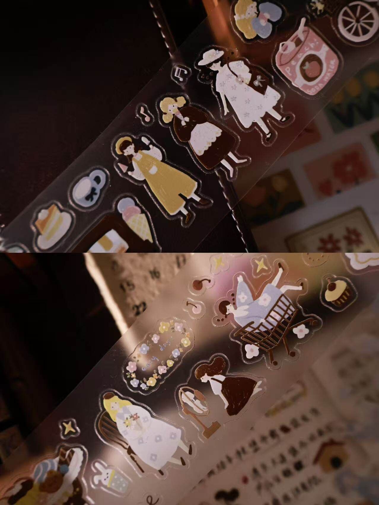 Yier Creative Studio - PET Tape - Die cut - Macaroon Afternoon