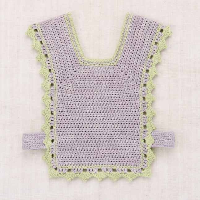 Misha & Puff  側釦簍空花邊小貓編織背心 Cat Topanga Popover - Mist