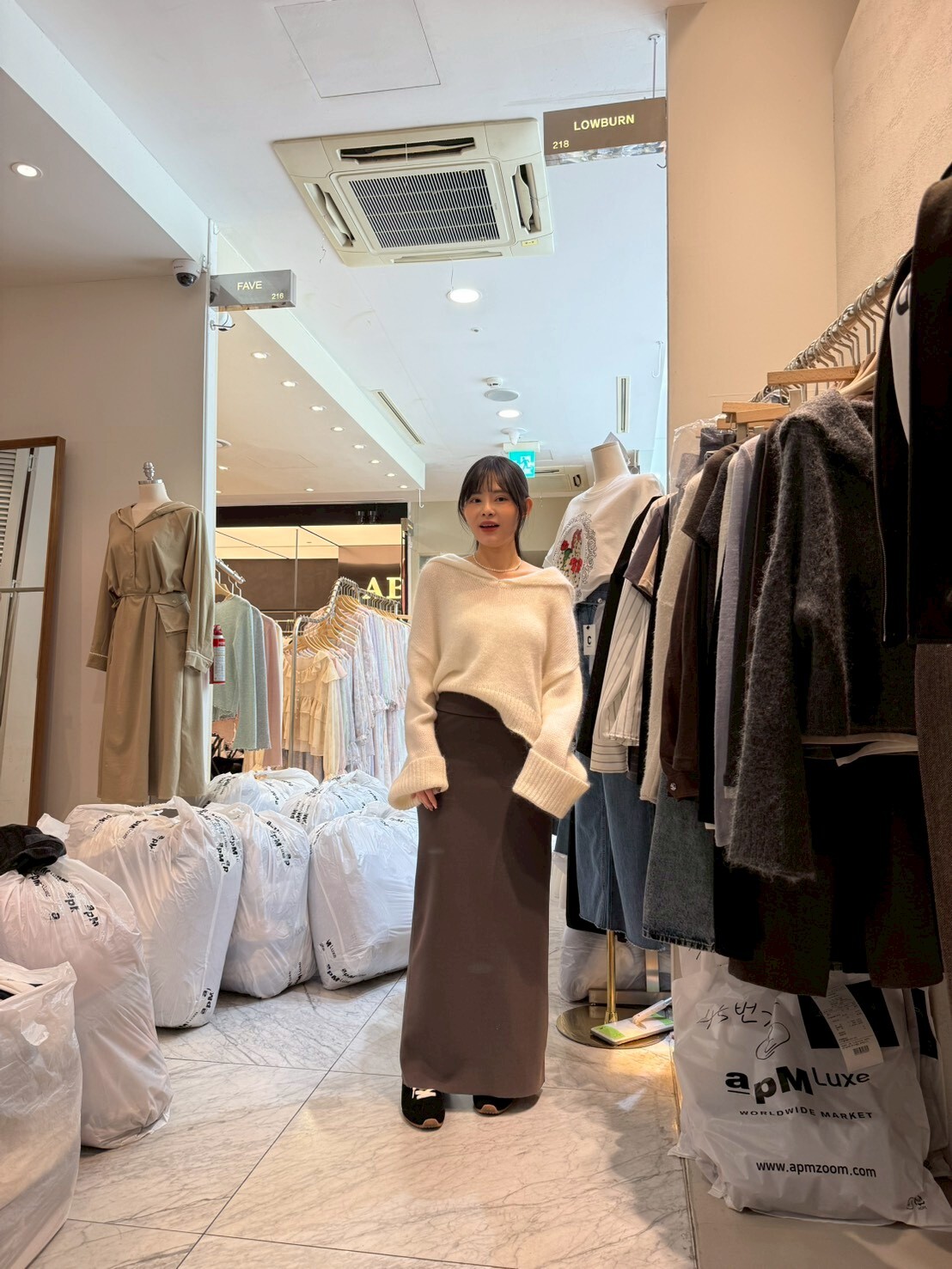 LN5503 彈性高腰鉛筆長裙 *特價* (充值購物金不適用)