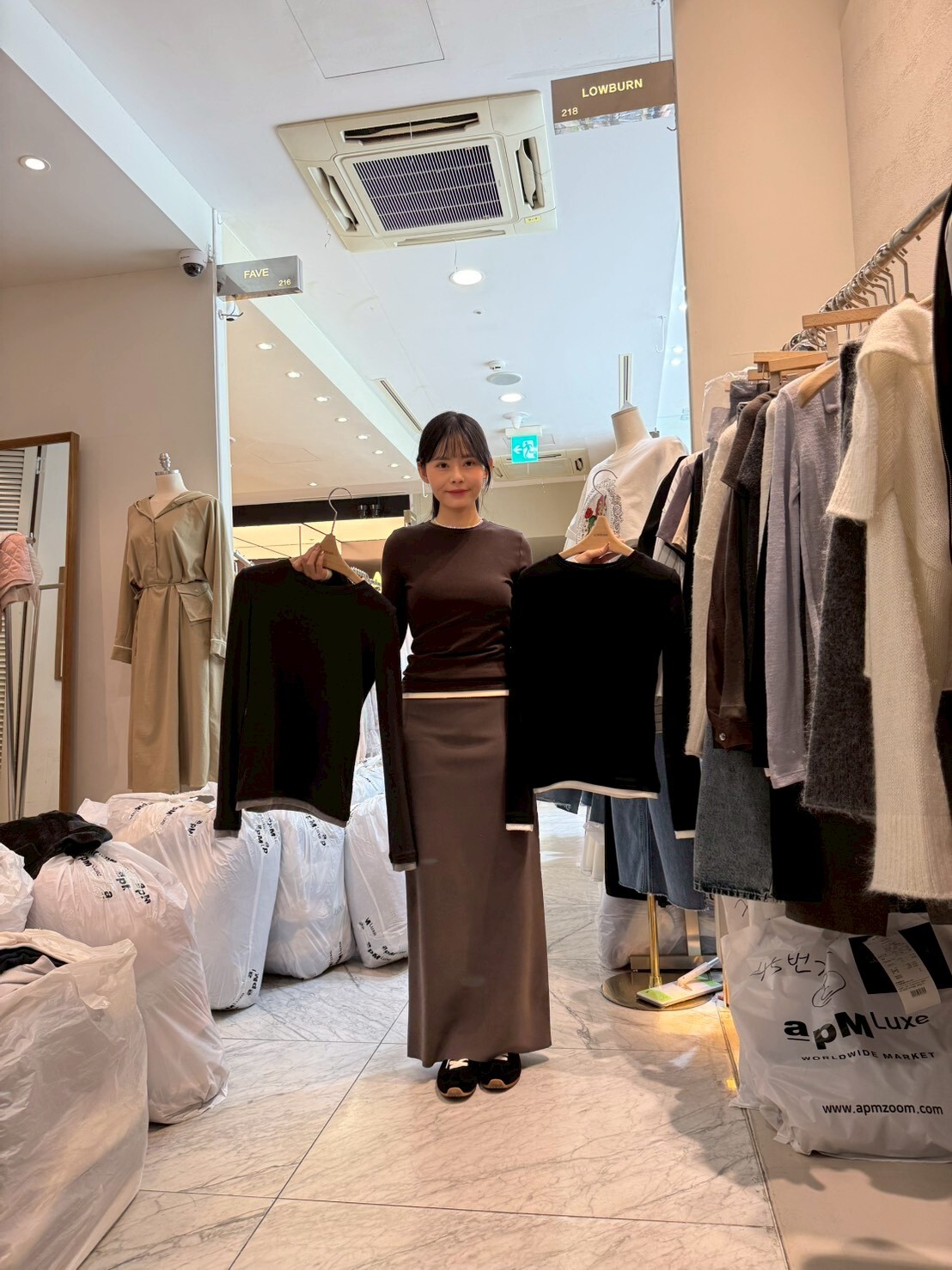 LN5504 假兩件手袖貼身抓毛上衣 *特價* (充值購物金不適用)