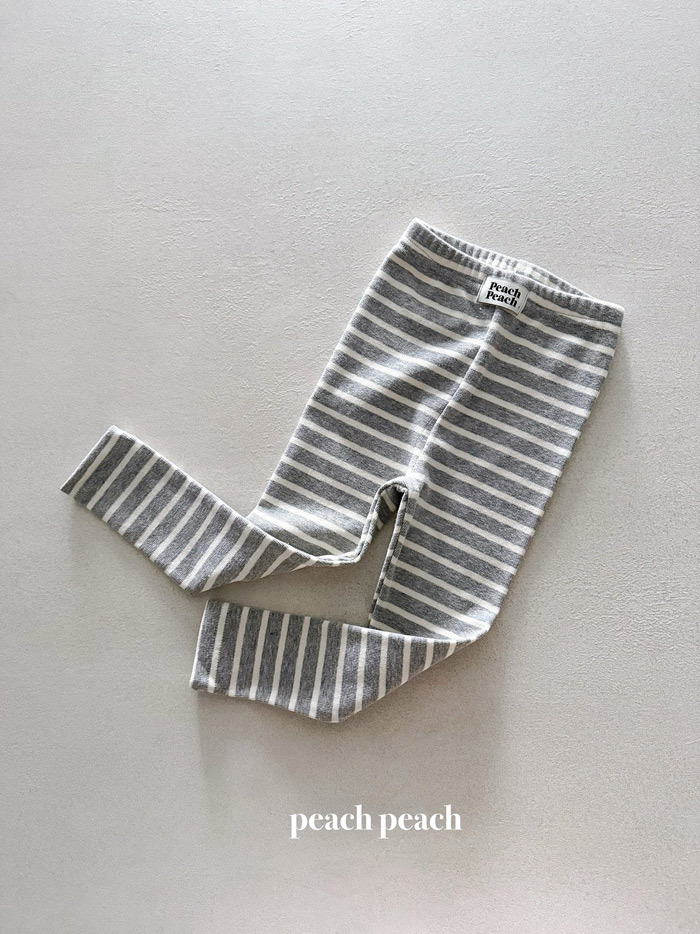 正韓春PEACHPEACH 四色撞色條紋內搭褲
