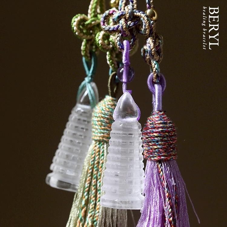 ＃母娘開光加持-巴西天然原礦白水晶文昌塔掛飾