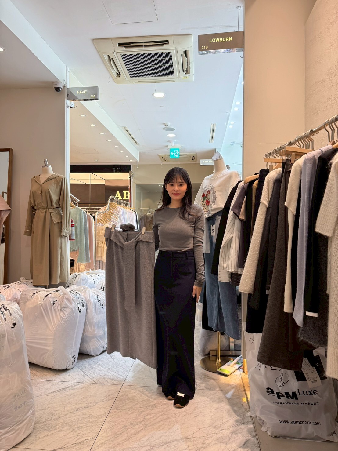 LN5509 打結直筒長裙 *特價* (充值購物金不適用)