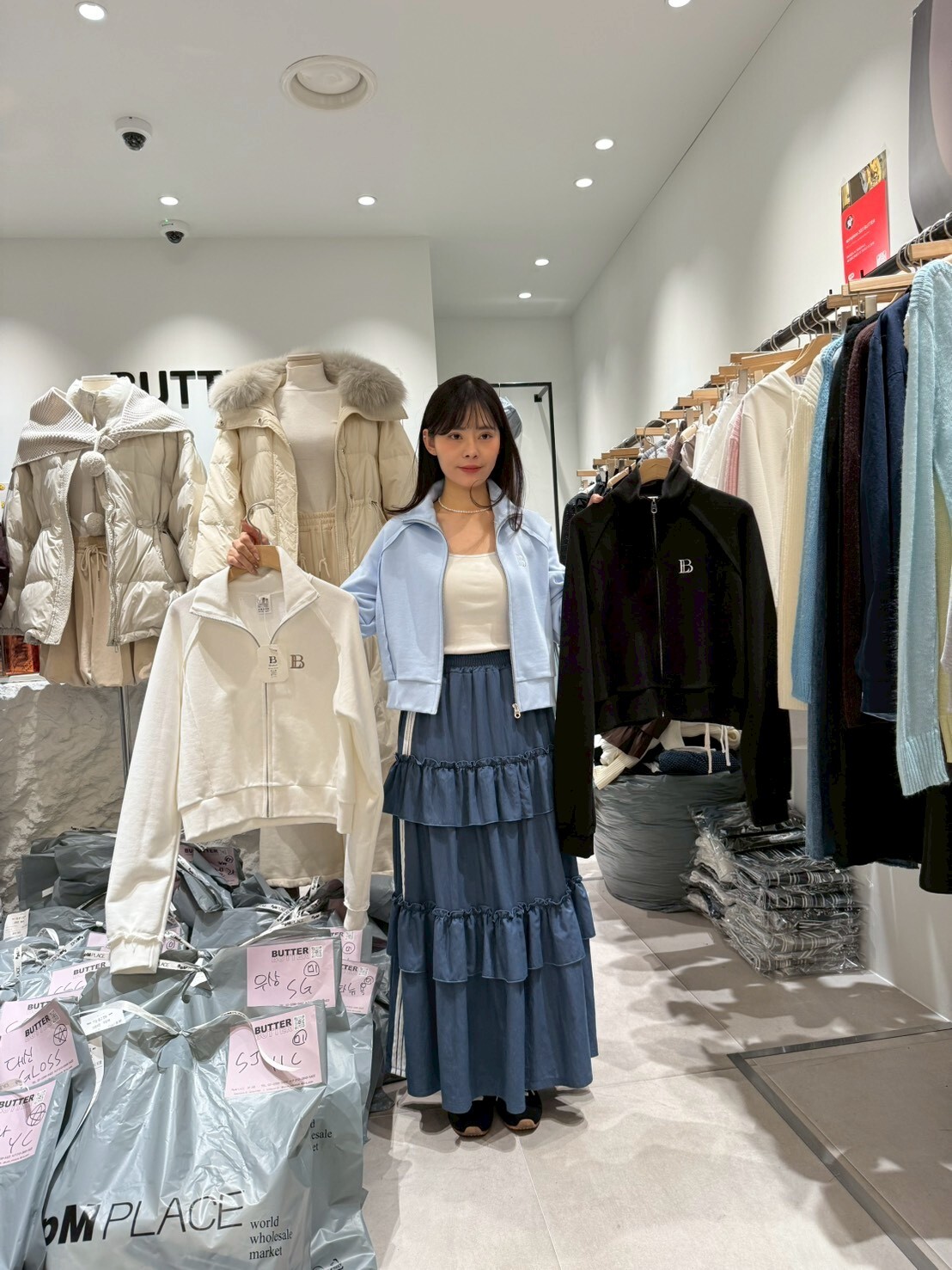 BU5518 B刺繡立領lulu風拉錬外套 *特價* (充值購物金不適用)