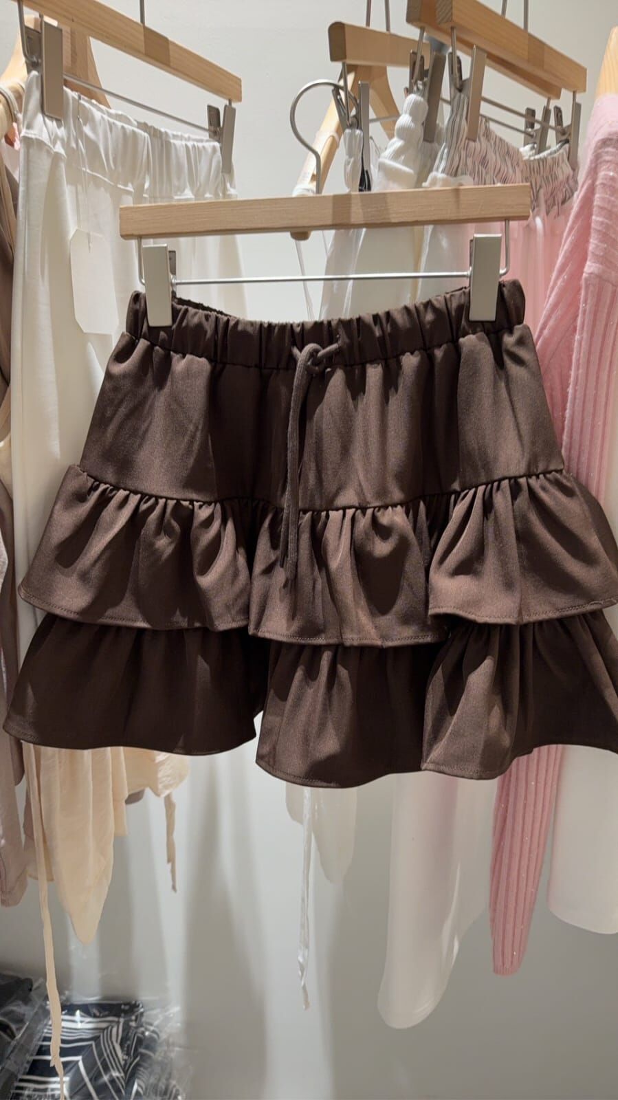 BU5521 抽繩彈性蛋糕短裙褲 *特價* (充值購物金不適用)