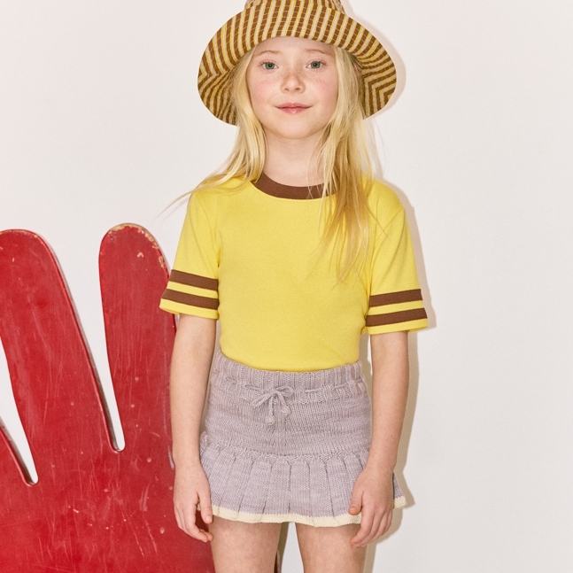 Misha & Puff 針織滾邊短褲裙 Skating Pond Skirt - Mist