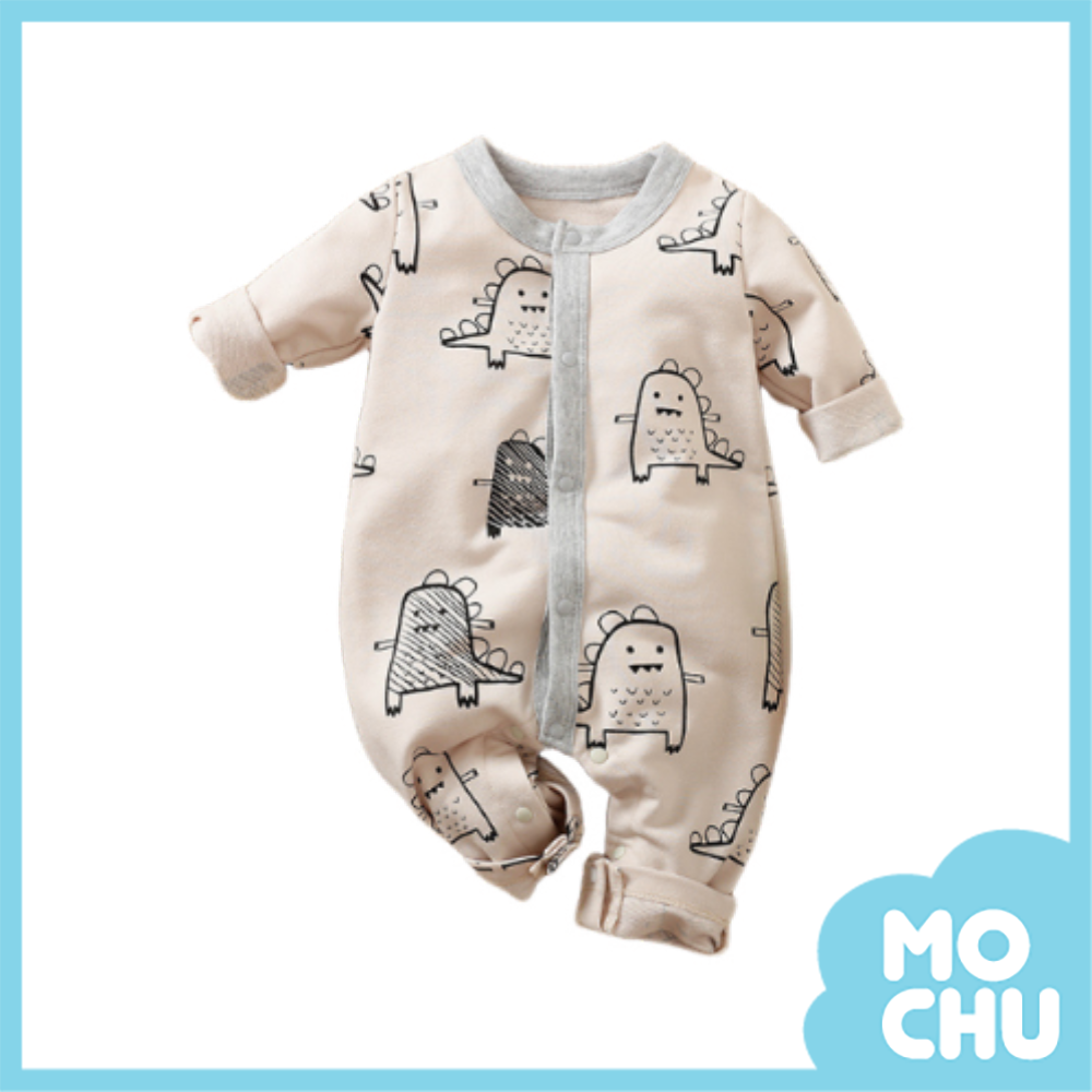 小怪獸長袖連身衣