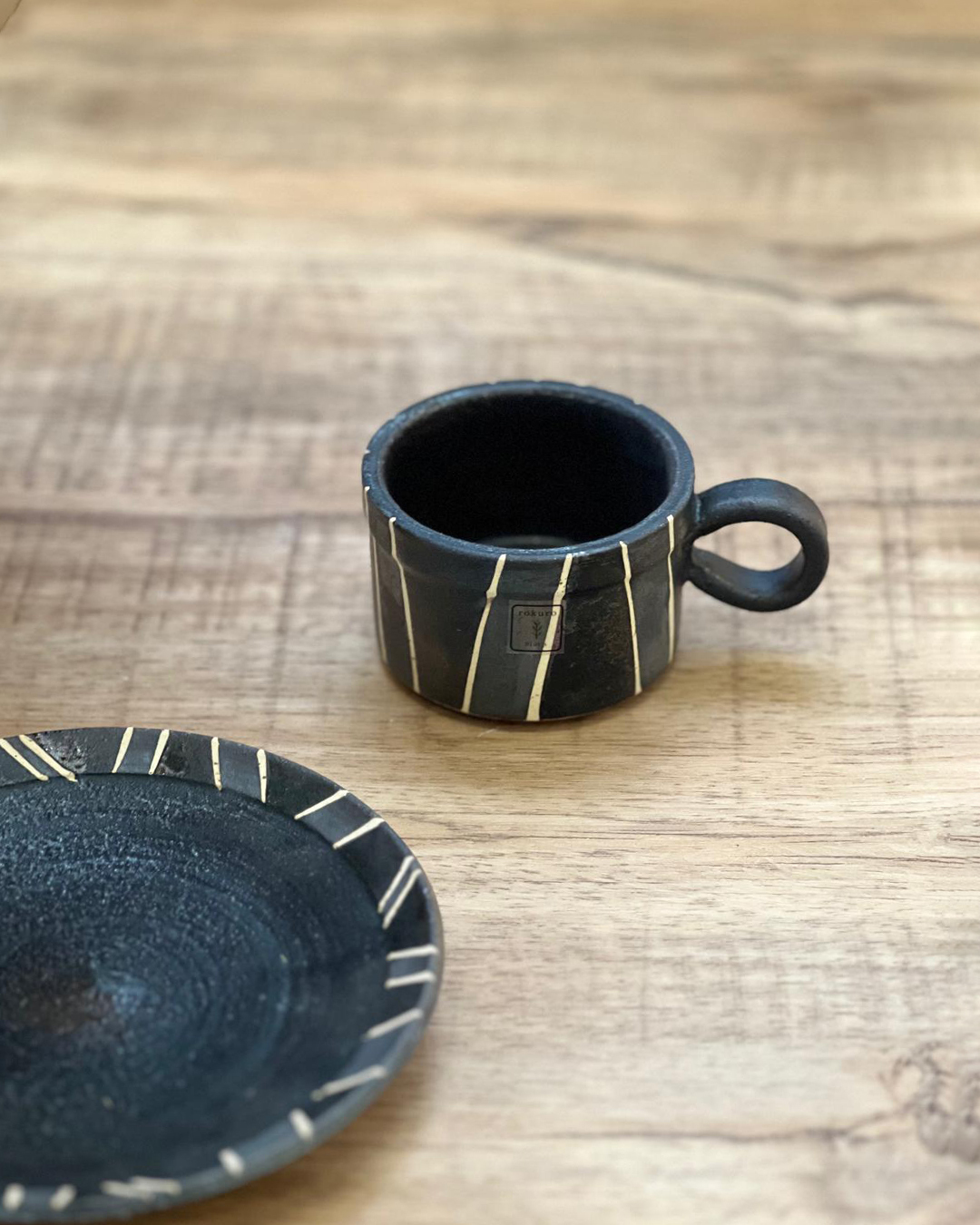 六魯 咖啡杯碟套裝 條紋｜Blut's