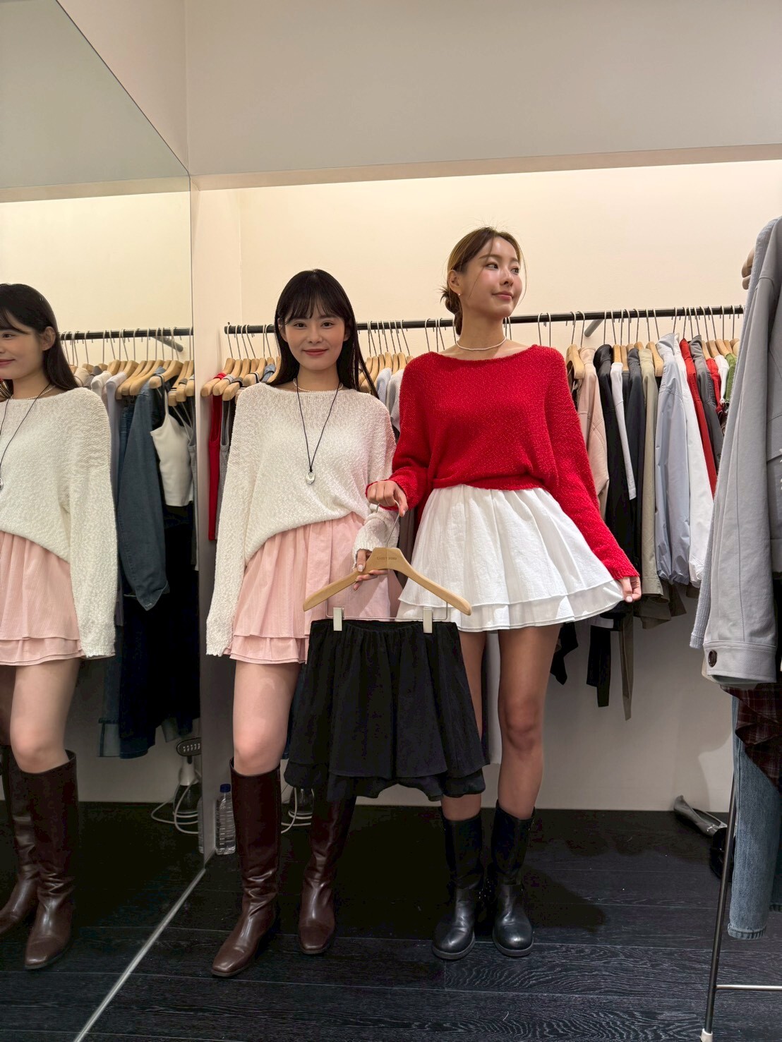 OB5414 全橡筋層層傘型短裙褲 *特價* (優惠碼同充值購物金不適用)